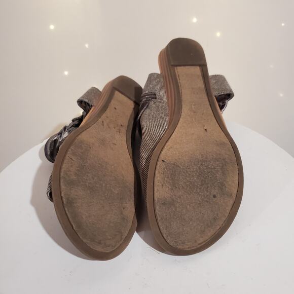 Blowfish Malibu Bella Open Toe Fabric Bootie Sandals Womens Size 8 Brown Tan - Picture 10 of 11